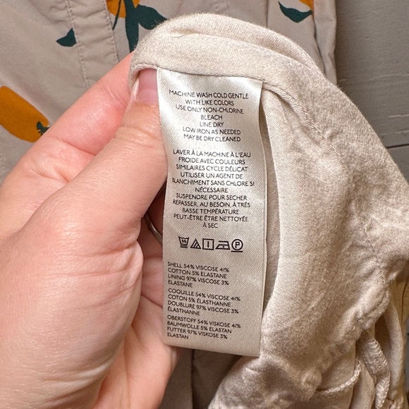 Anthropologie Maeve Dylan Mierzwinski Colette Midi Dress Orange Fruit Print - Picture 7 of 12